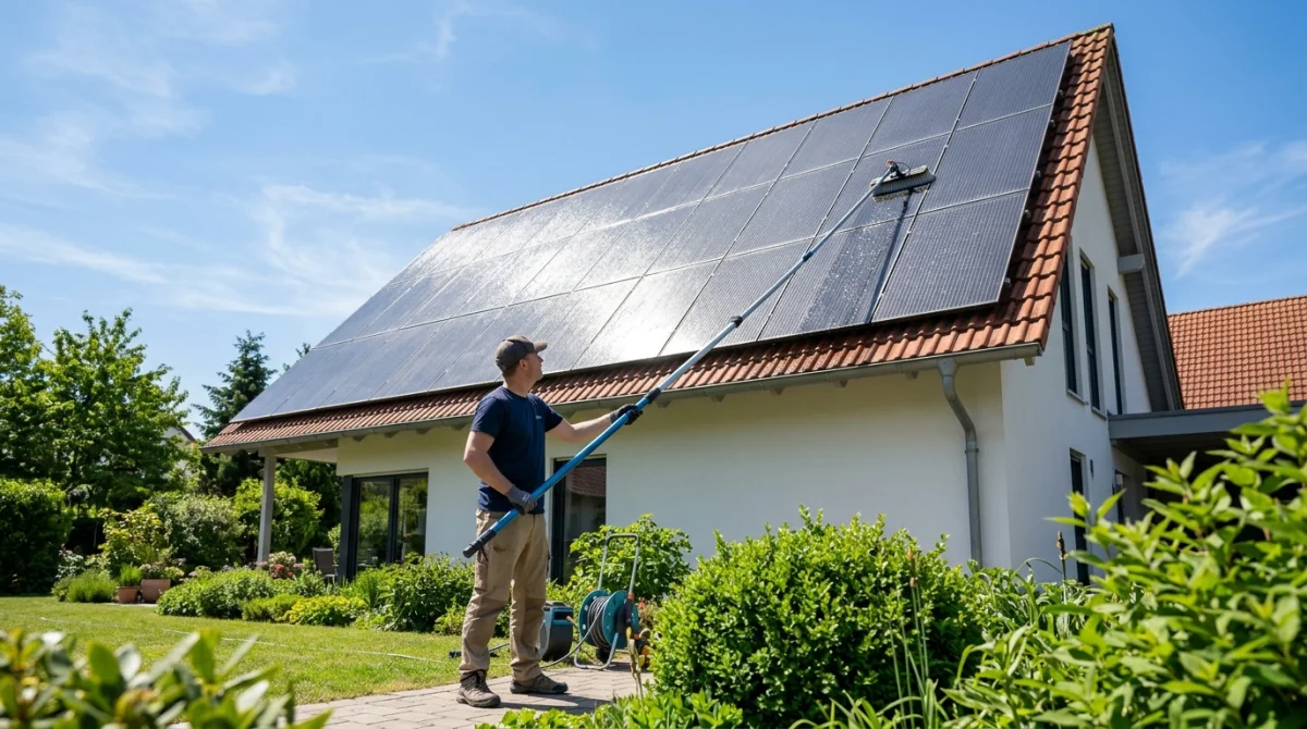 comment nettoyer les panneaux solaires sur le toit
