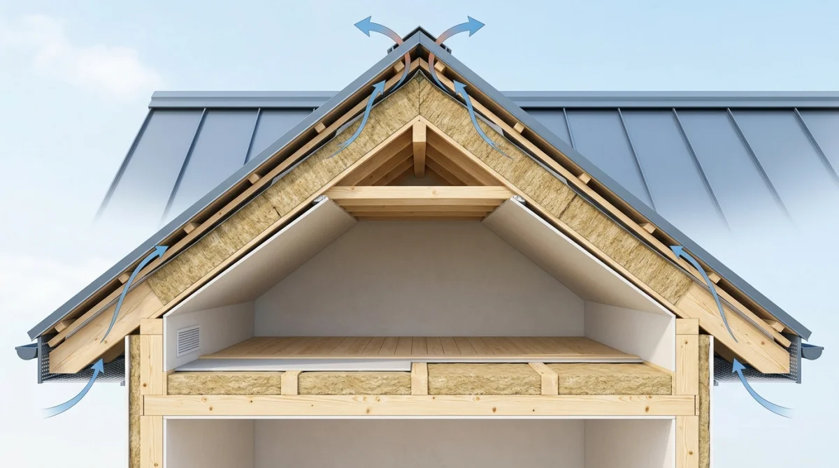 comment eviter la condensation sous un toit en tole